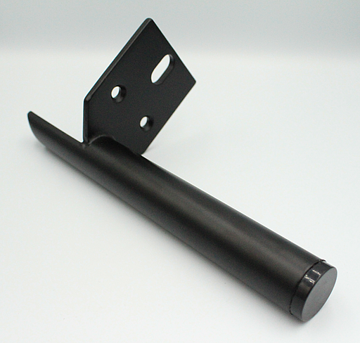 Sortmalet ben Ø25x150 mm, mat