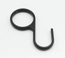 S-krog til Ø25 mm bøjlestang, sortmalet