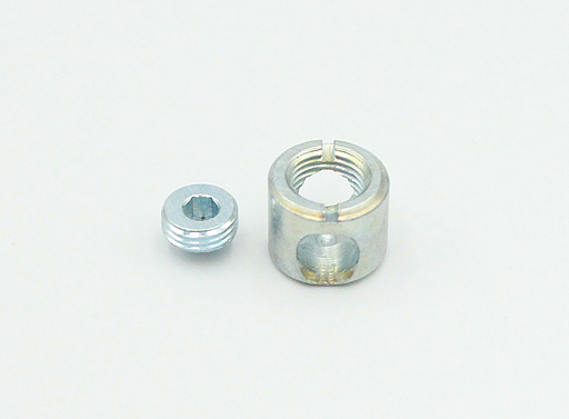 Samlebeslag M10 - Hus Ø15x12,5 mm + penolskrue 7,5 mm, elgalvaniseret (sæt)