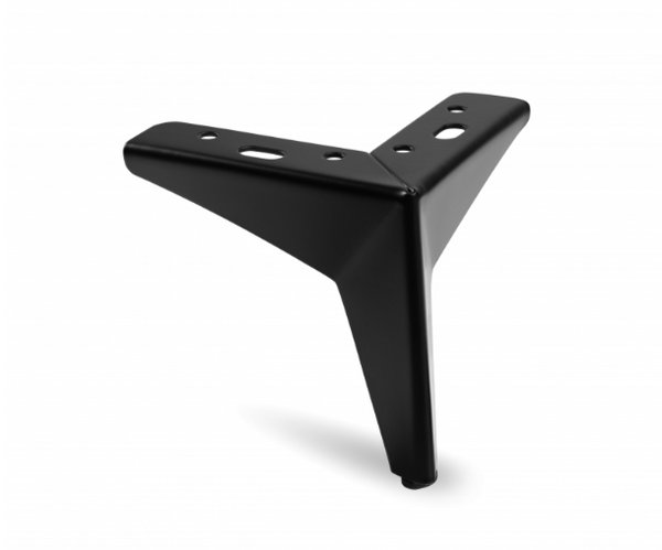 Sofaben 134x134x150 mm, sortmalet metal