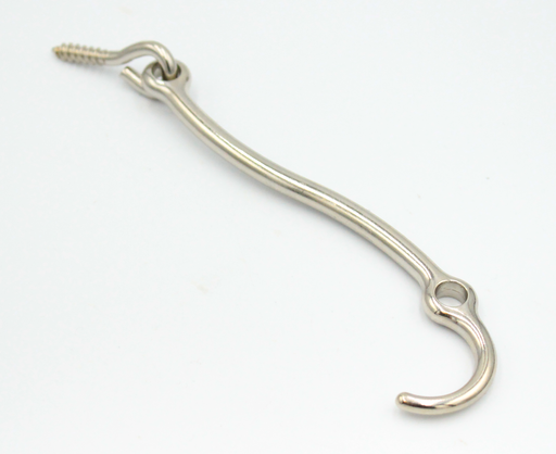 Stormkrog til vindue til iskruning 128 mm, forniklet