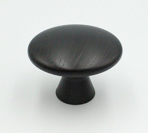 Træknag Ø70x50 mm, sortbejdset egetræ