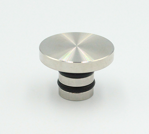 Afsætningsknop Ø32x22 mm, rustfri stål