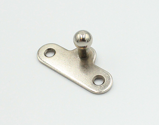 Beslag til gasdæmper 46x14 mm "lige", metal