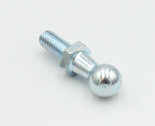 Beslag til gasdæmper M6 gevind Ø10 mm kugle, elgalvaniseret