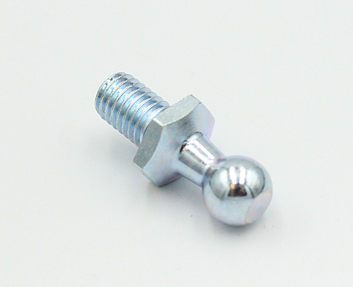 Beslag til gasdæmper M8 gevind Ø10 mm kugle, elgalvaniseret