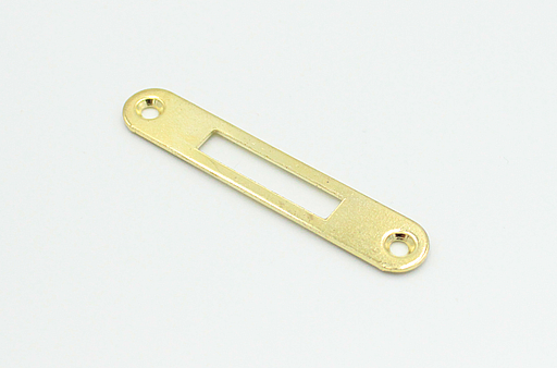 Blik til møbellås 68x12 mm, messingfarvet