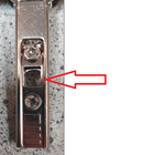 Softclose dæmper til Ø35 mm udenpå-liggende hængsel BLUM, grå metal