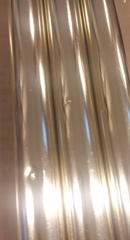 Bøjlestang Ø25x1500 mm, messingfarvet stål - 2. sortering