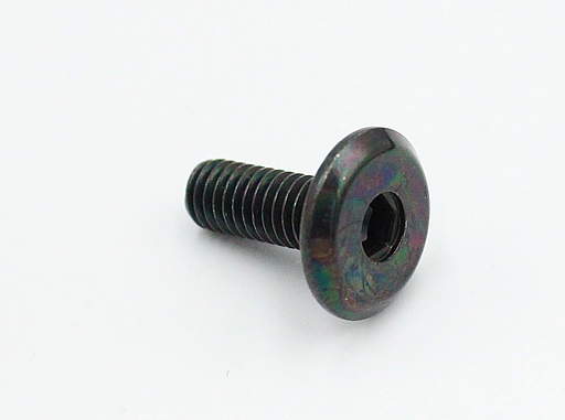 Bolt M6, sort galvaniseret