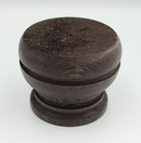 Kommodeben Ø83x65 mm, bordeaux-bejdset fyrretræ