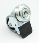 Dobbelthjul Ø50 mm, grå gummi