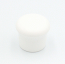 Dupsko til Ø19 mm ben, hvid plastik