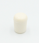 Dupsko til Ø8 mm ben, hvid plastik