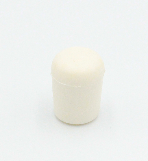 Dupsko til Ø8 mm ben, hvid plastik