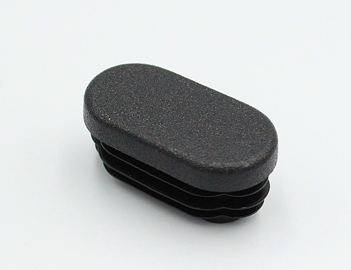 Endeprop til ben 20x38 mm ydre mål, sort plastik