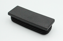 Endeprop til ben - rektangulær, sort plastik - flere varianter