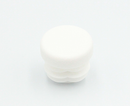 Endeprop til ben - rund, hvid plastik - flere varianter