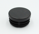 Endeprop til ben - rund, sort plastik - flere varianter