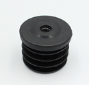 Endeprop til ben M8 gevind, sort plastik - flere varianter