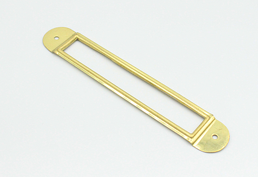 Etiketramme 115x20 mm, messingfarvet