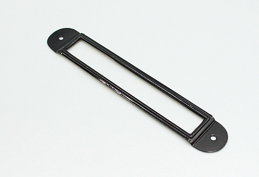 Etiketramme 115x20 mm, sort metal