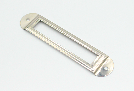 Etiketramme 80x18 mm, blank metal