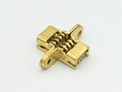 Skjult hængsel excellent 43x10 mm, messingbelagt