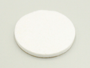 Filt rund - selvklæbende, hvidt kunststof