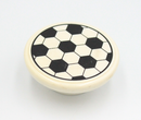 Fodboldgreb (KUN 20 STK PÅ LAGER) Ø55x22 mm, sort/hvid plastik - 2. sortering