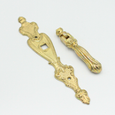 Hængegreb 123x23 mm, messingfarvet