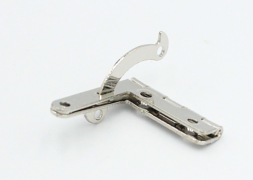 Hængsel til æske 30x33 mm incl. skruer, blank metal