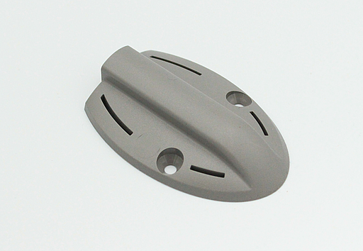 Holder til lågedæmper 44x67 mm oval, grå plastik