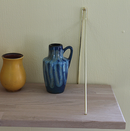 Egetræshylde 600x250x20 mm incl. messingfarvede hyldeholdere, ubehandlet