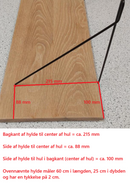 Hyldeholder Ø4x244 mm, sortmalet metal (H+V = 1 sæt)