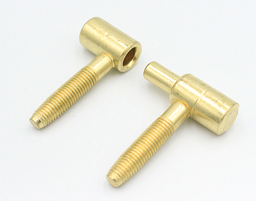 Indboringshængsel Ø13,5x48 mm med Ø8,3 mm tap, messingfarvet