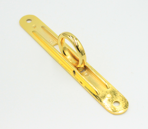 Indfaldsring til skydelåge 20x150 mm, messingfarvet