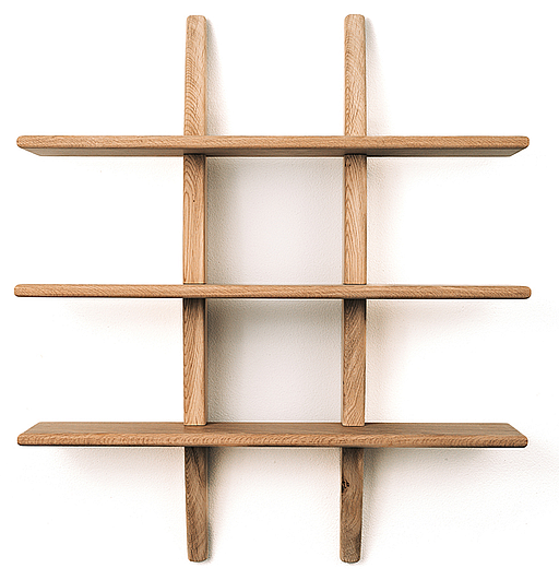Vægreol 600x700 mm - Infinity, ubehandlet egetræ