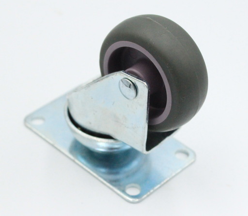 Inventarhjul Ø50 mm, grå gummi