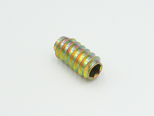 Iskruningsbøsning M8xØ15x30 mm, gulgalvaniseret