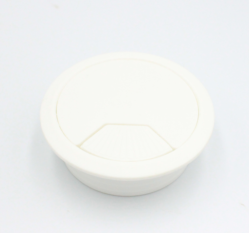 Kabelgennemføring Ø60 mm, hvid plastik