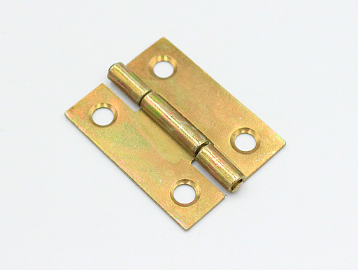 Kanthængsel 28x37 mm, gulgalvaniseret