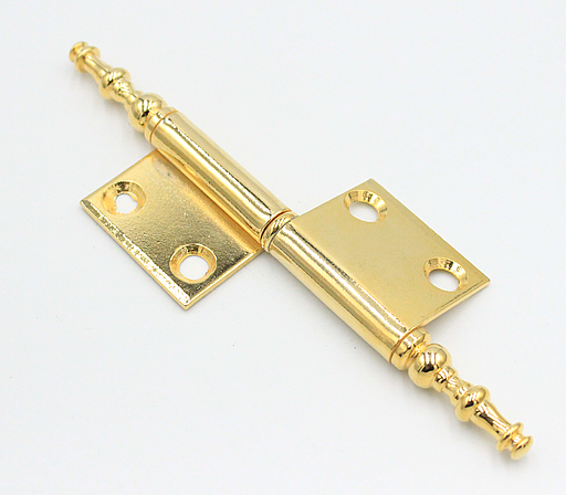 Kanthængsel 30x18 mm - venstre, messingfarvet metal