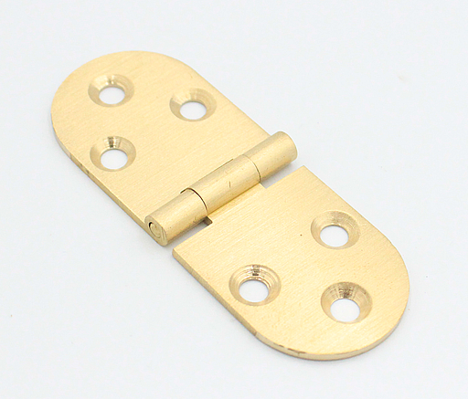 Kanthængsel 30x80 mm, børstet messing