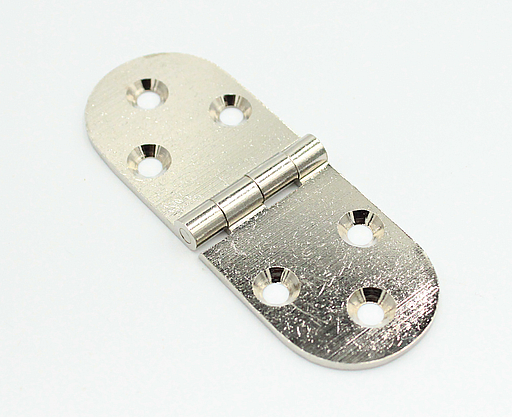 Kanthængsel 30x80 mm, blank metal