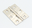Kanthængsel 40x30 mm, børstet messing (metalfarve)