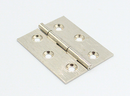 Kanthængsel 50x40 mm, børstet messing (metalfarve)