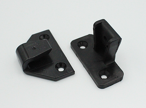 Samlebeslag model 3, sort plastik (sæt)