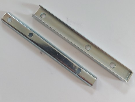 Sengebeslag 125 mm, elgalvaniseret (sæt)