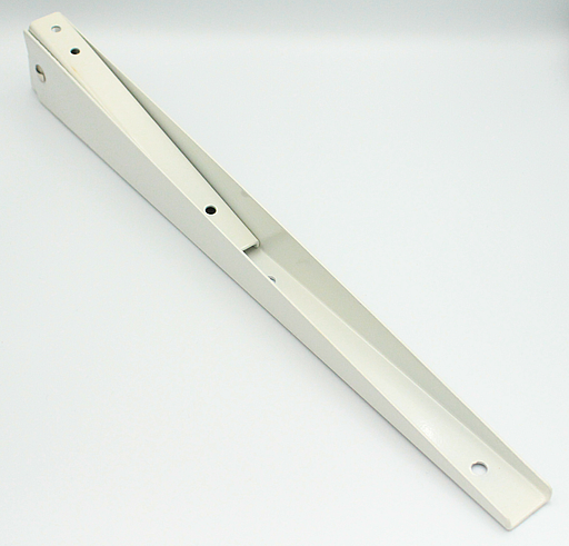 Klapbeslag til hylde 355x188x25 mm, hvidmalet metal
